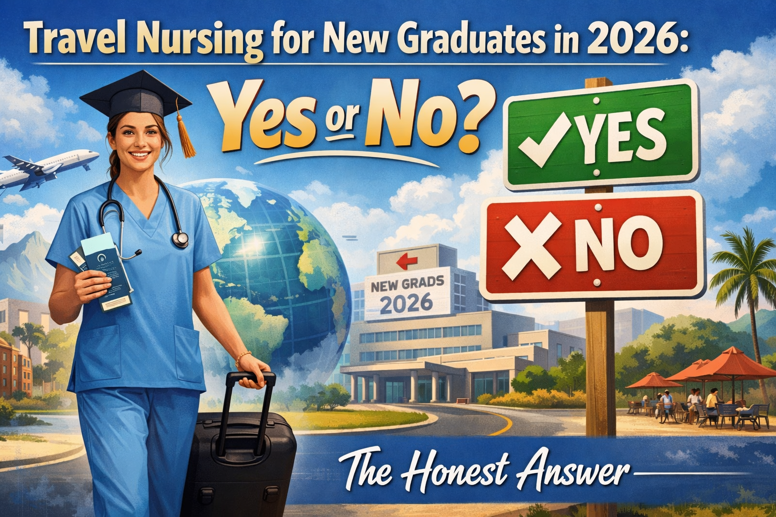 Explore Travel Nursing for New Graduates in 2026: Yes or No? The Honest Answer.