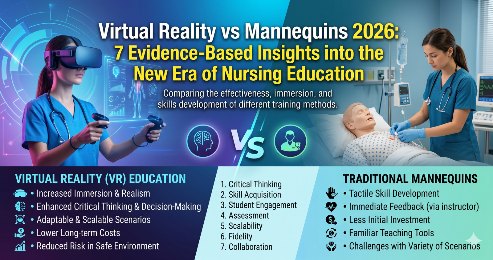 Explore Virtual Reality vs Mannequins 2026: 7 Evidence-Based Insights into the New Era of Nursing Education.