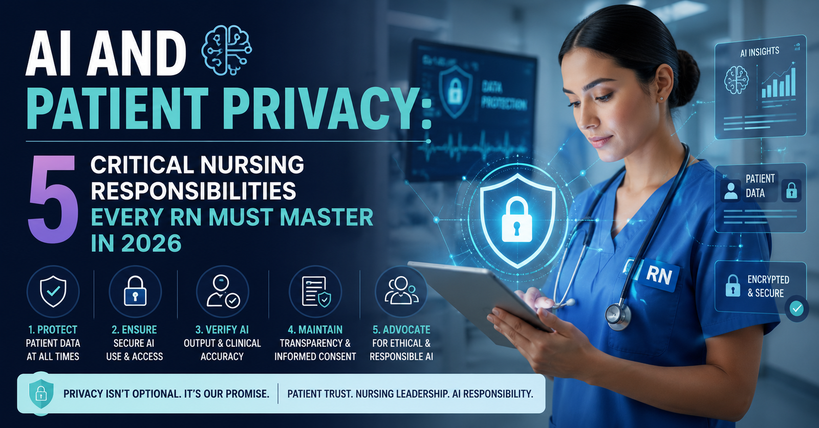 Explore the AI and Patient Privacy: 5 Critical Nursing Responsibilities Every RN Must Master in 2026.