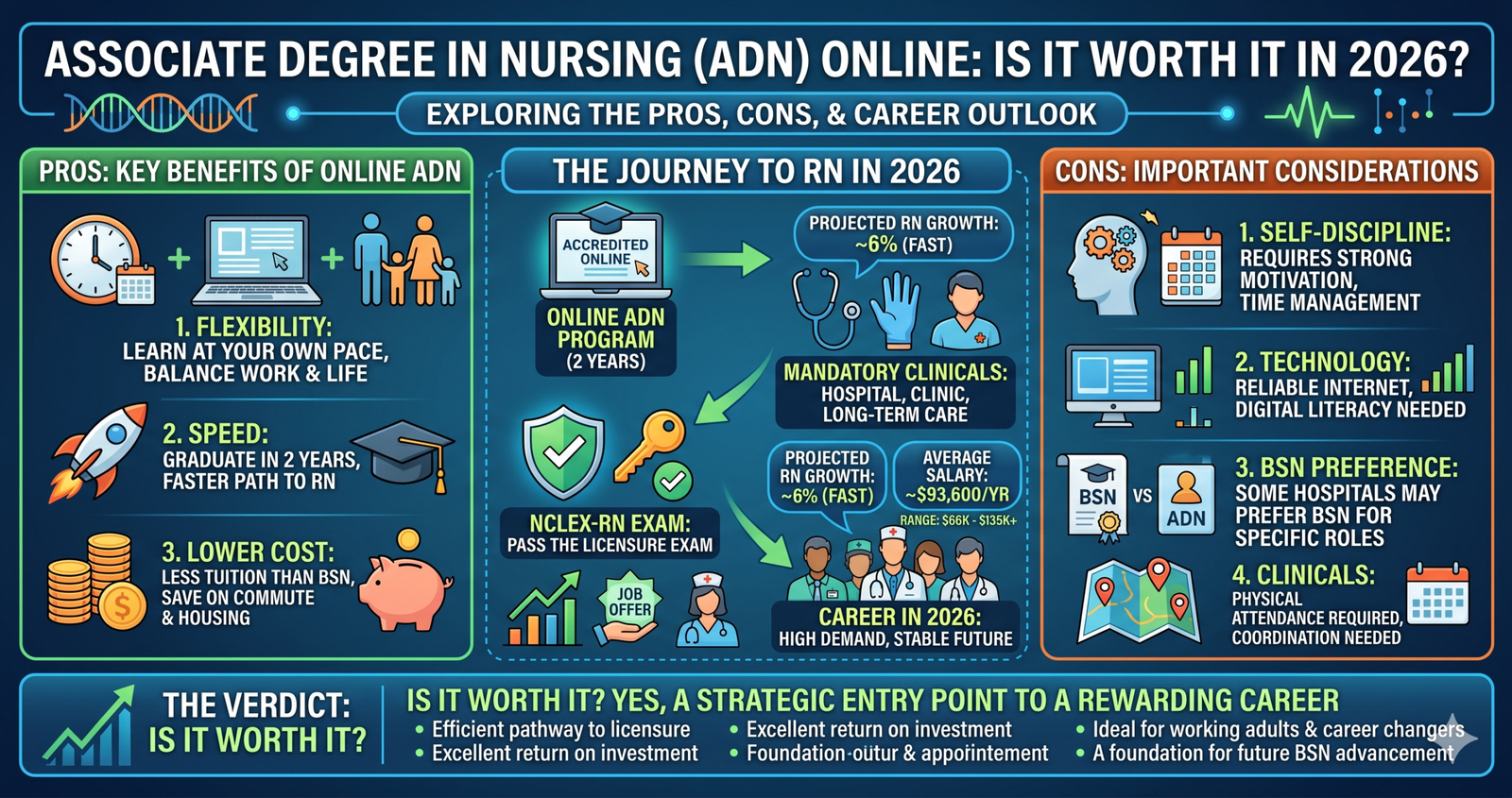 What is Associate Degree in Nursing Online: Is It Worth It in 2026?