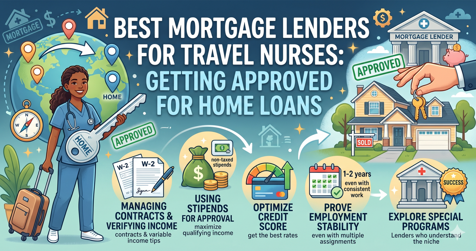 Discover the Best Mortgage Lenders for Travel Nurses: Getting Approved for Home Loans.