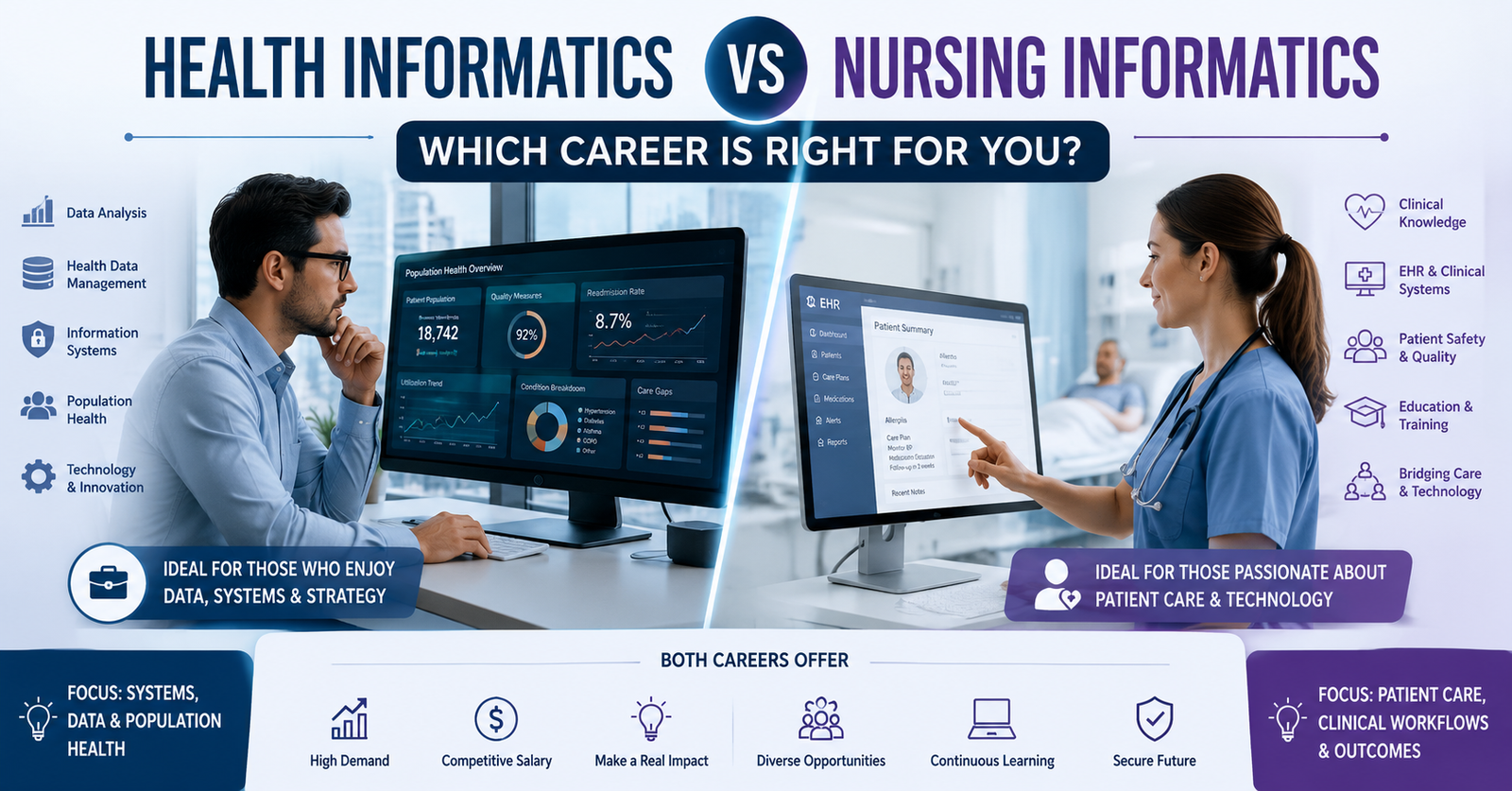 Explore Health Informatics vs Nursing Informatics: Which Career Is Right for You?