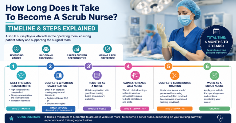 How Long Does It Take To Become A Scrub Nurse? Timeline and Steps