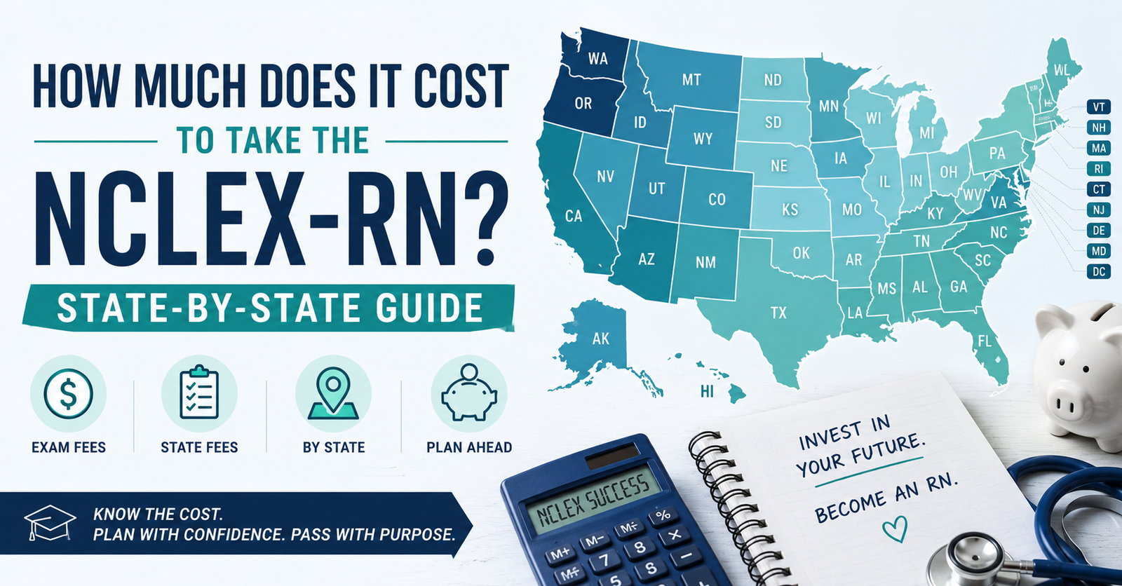 Wondering How Much Does It Cost to Take the NCLEX RN? State-by-State Guide.