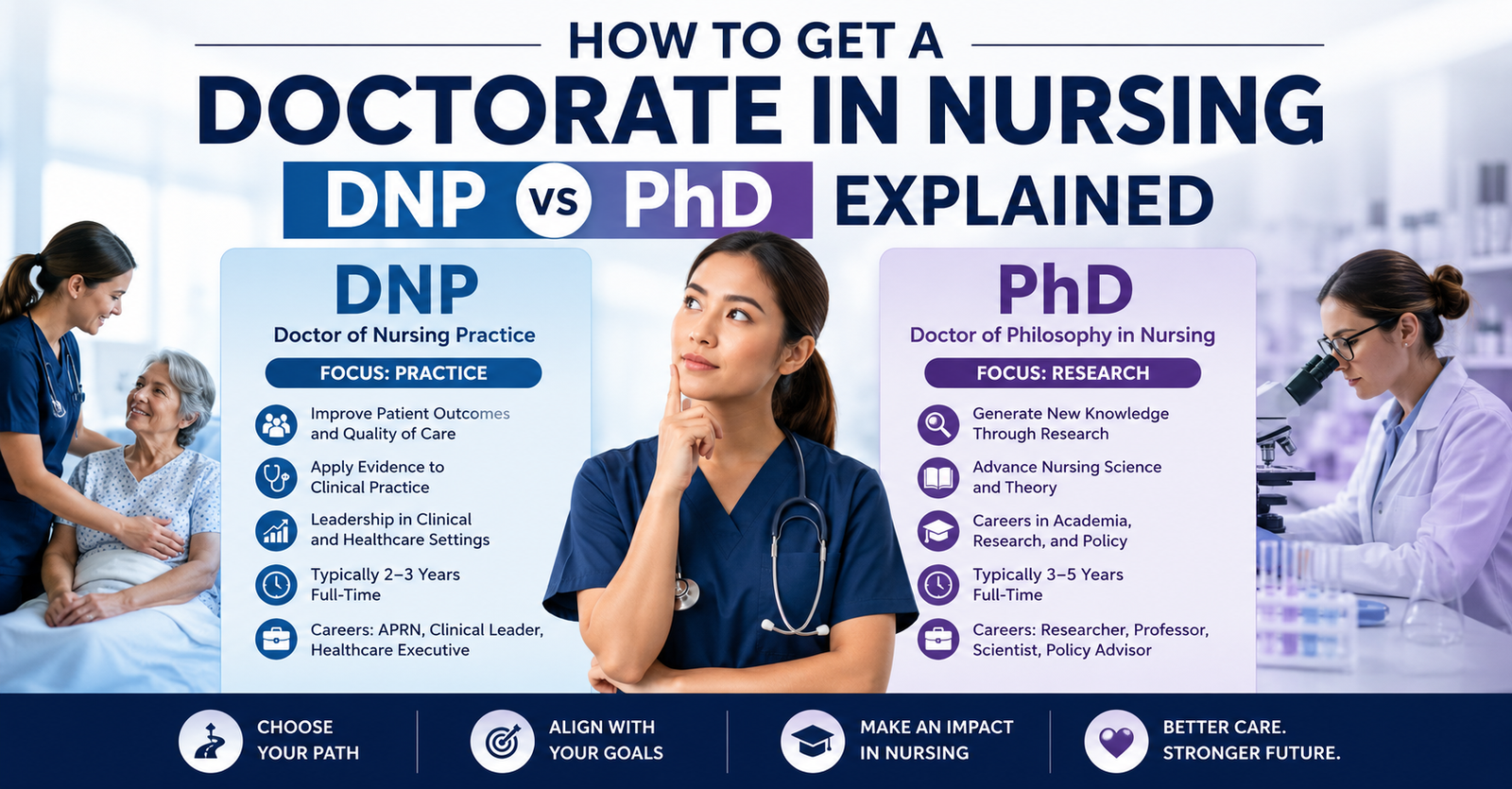 Learn How To Get A Doctorate In Nursing DNP vs PhD Explained.