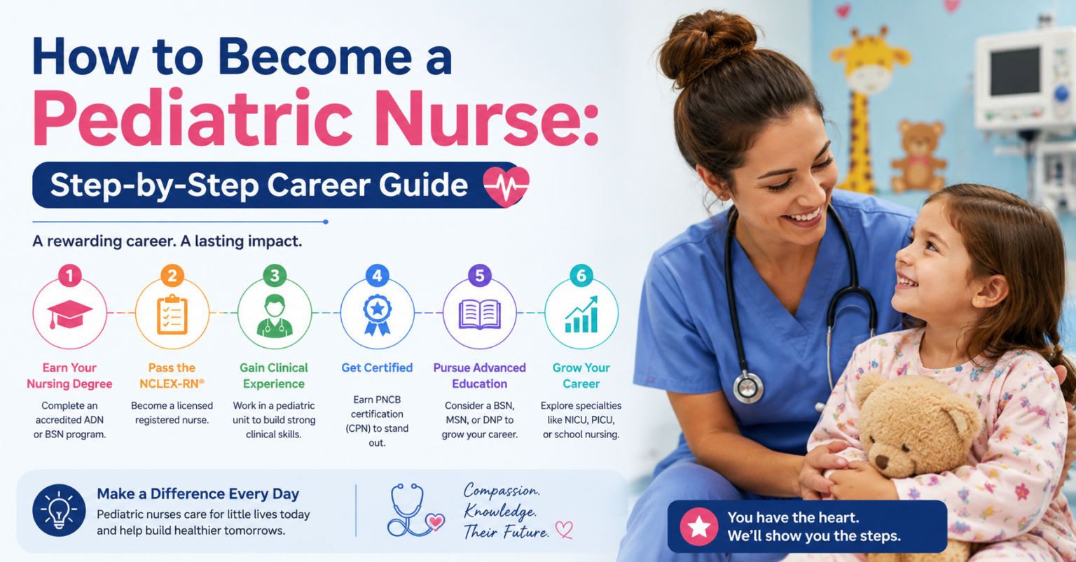 How to Become a Pediatric Nurse: Step-by-Step Career Guide - Nurses ...