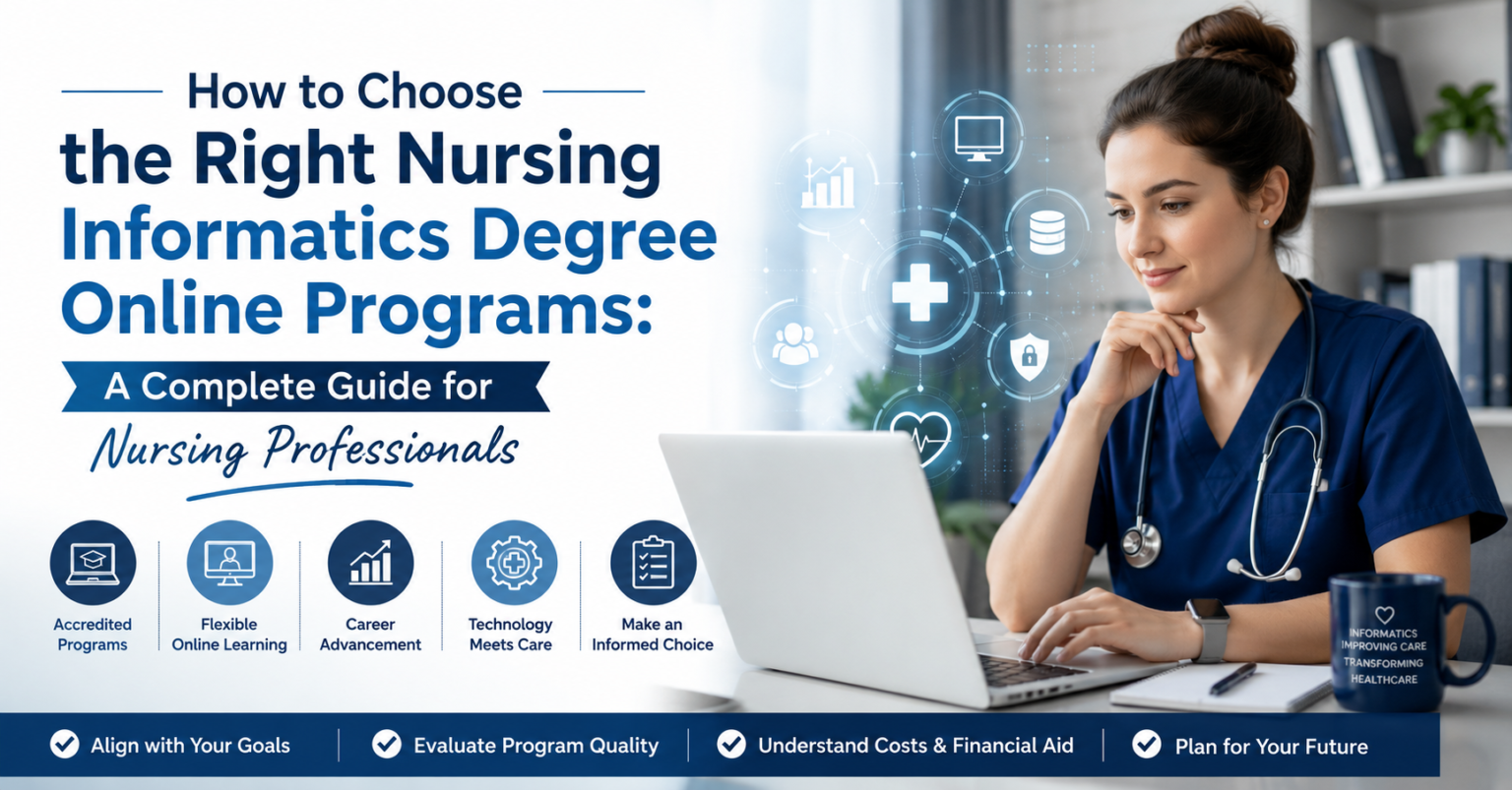 How to Choose the Right Nursing Informatics Degree Online Programs: A ...
