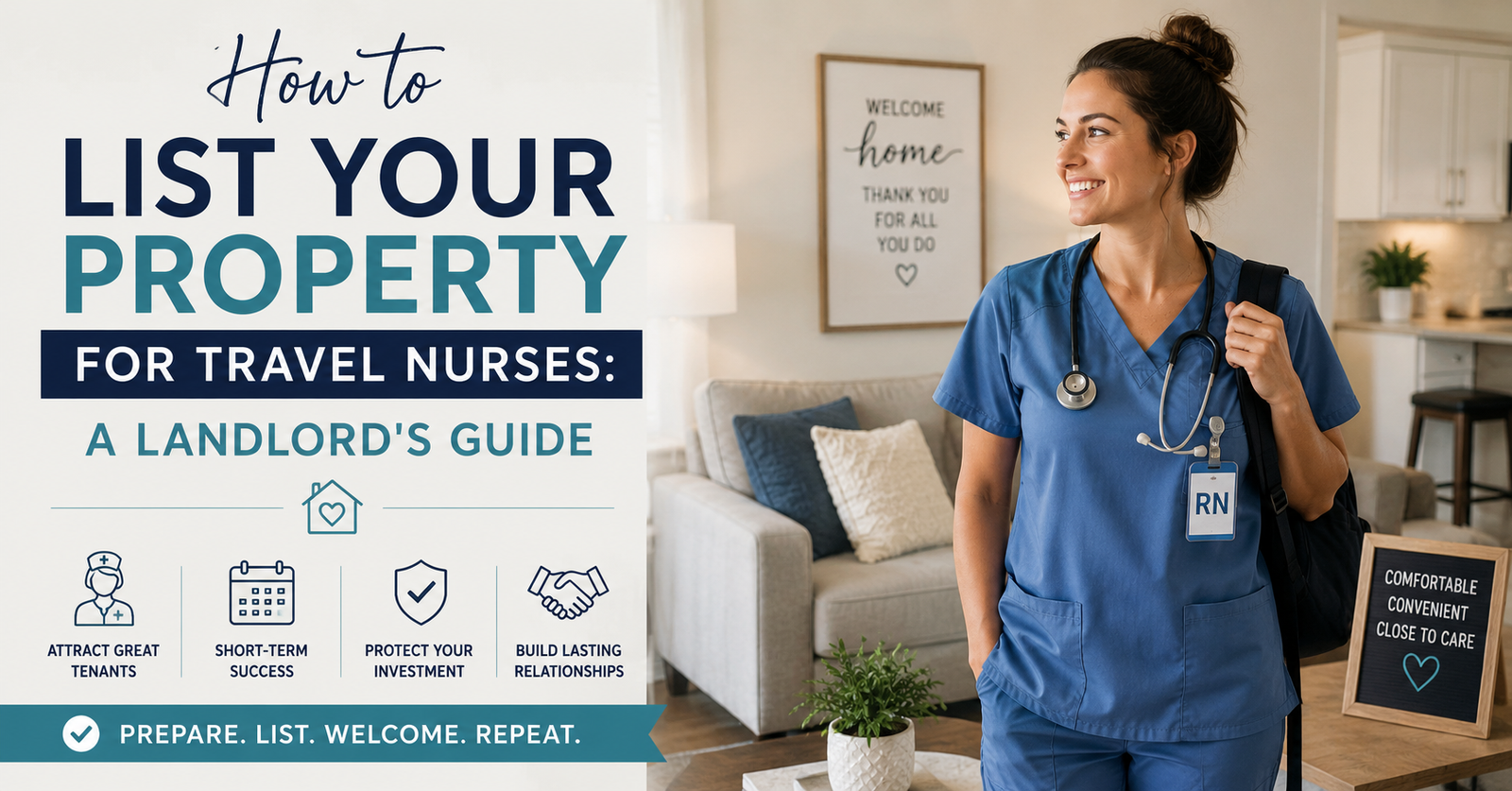 Learn How to List Your Property for Travel Nurses: A Landlord's Guide.