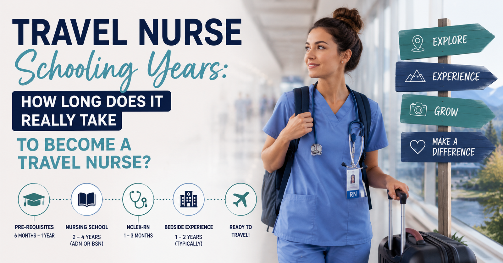 Find out precisely Travel Nurse Schooling Years: How Long Does It Really Take to Become a Travel Nurse?