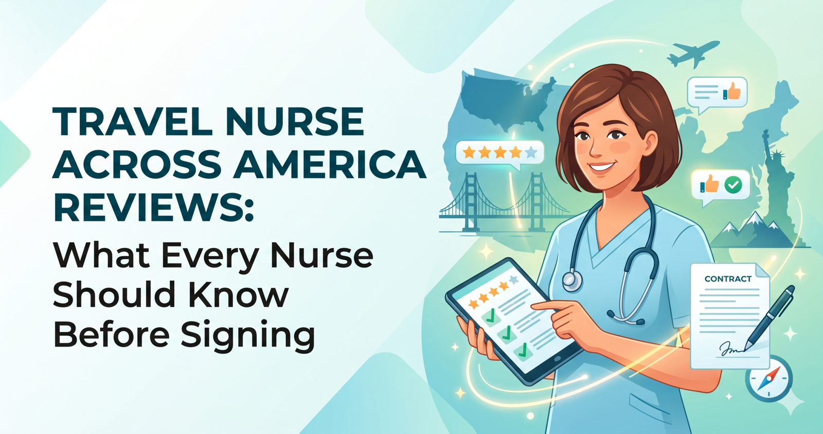 Read sincere journey Travel Nurse across America Reviews: What Every Nurse Should Know Before Signing.