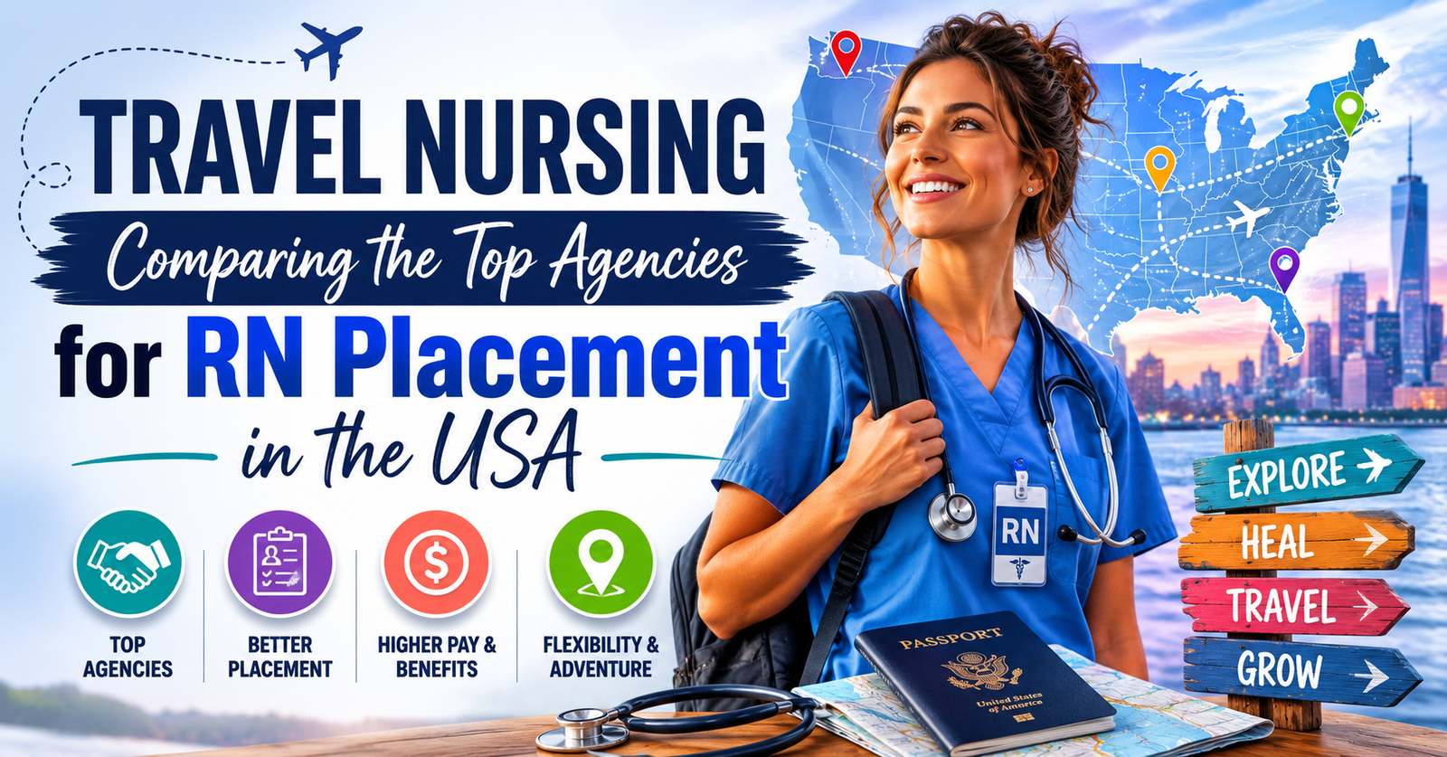 Discover the Travel Nursing Comparing the Top Agencies for RN Placement in the USA.