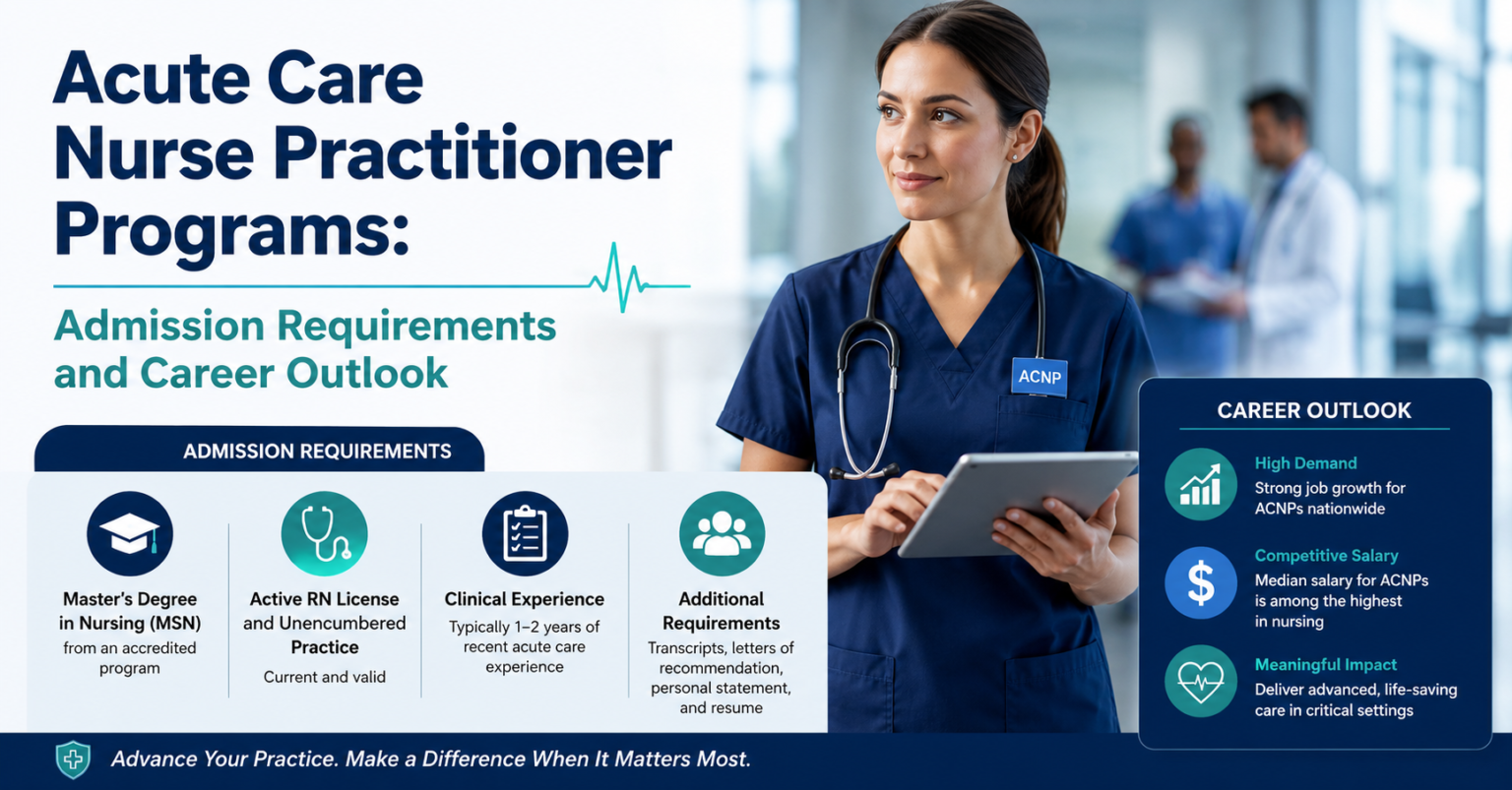 Acute Care Nurse Practitioner Programs: Admission Requirements and ...