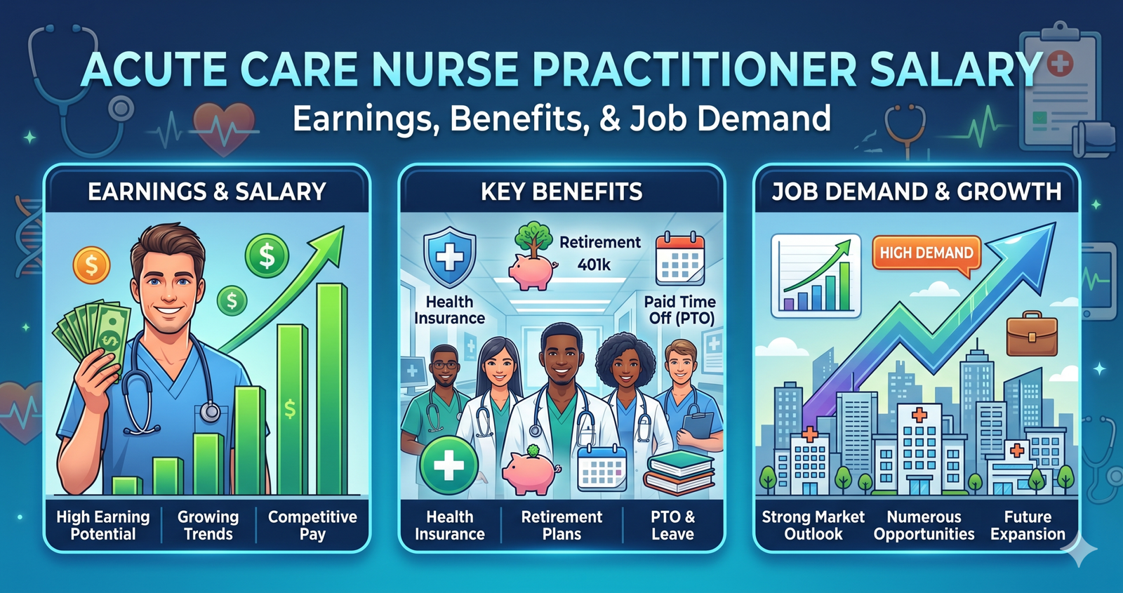 Discover the intense Acute Care Nurse Practitioner Salary: Earnings, Benefits, and Job Demand.