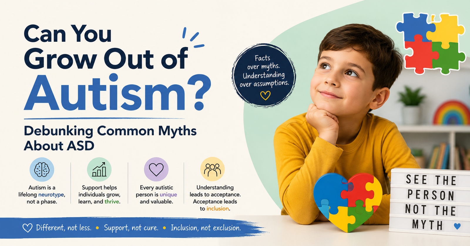 Explore Can You Grow Out of Autism? Debunking Common Myths About ASD.