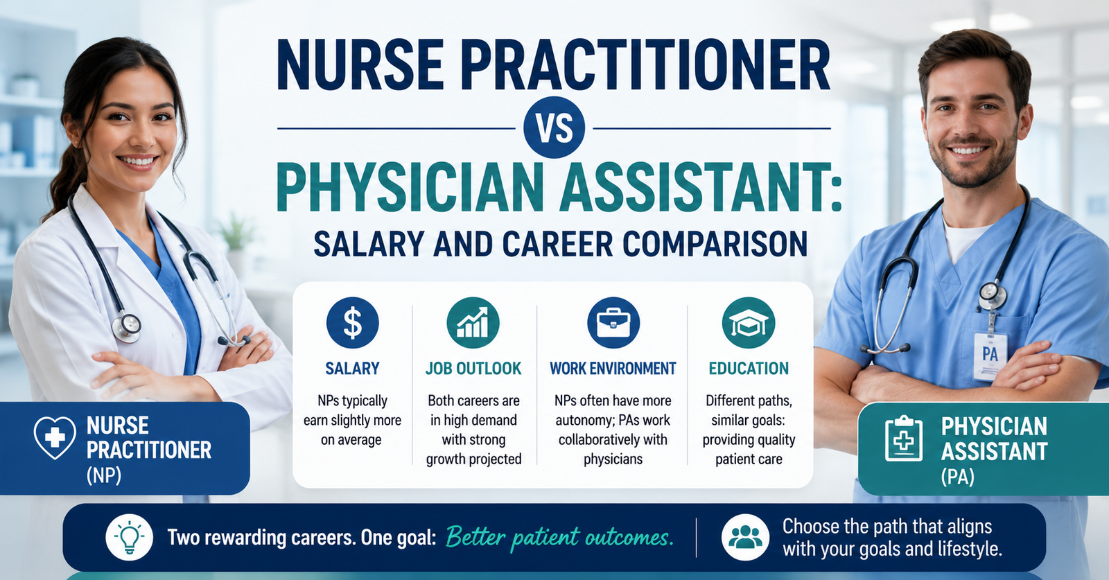 Explore Nurse Practitioner vs Physician Assistant: Salary and Career Comparison.
