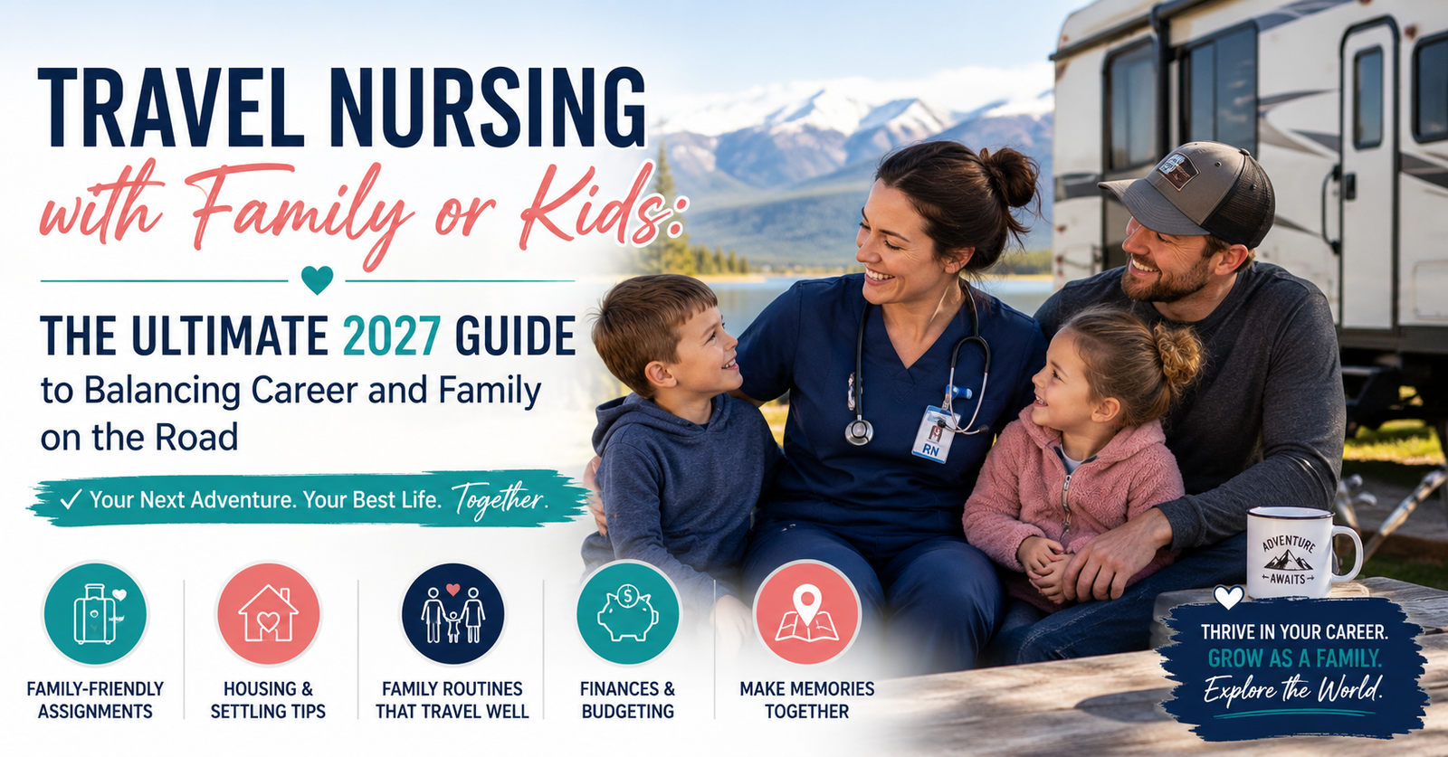 Discover a way Travel Nursing with Family or Kids: The Ultimate 2027 Guide to Balancing Career and Family on the Road.