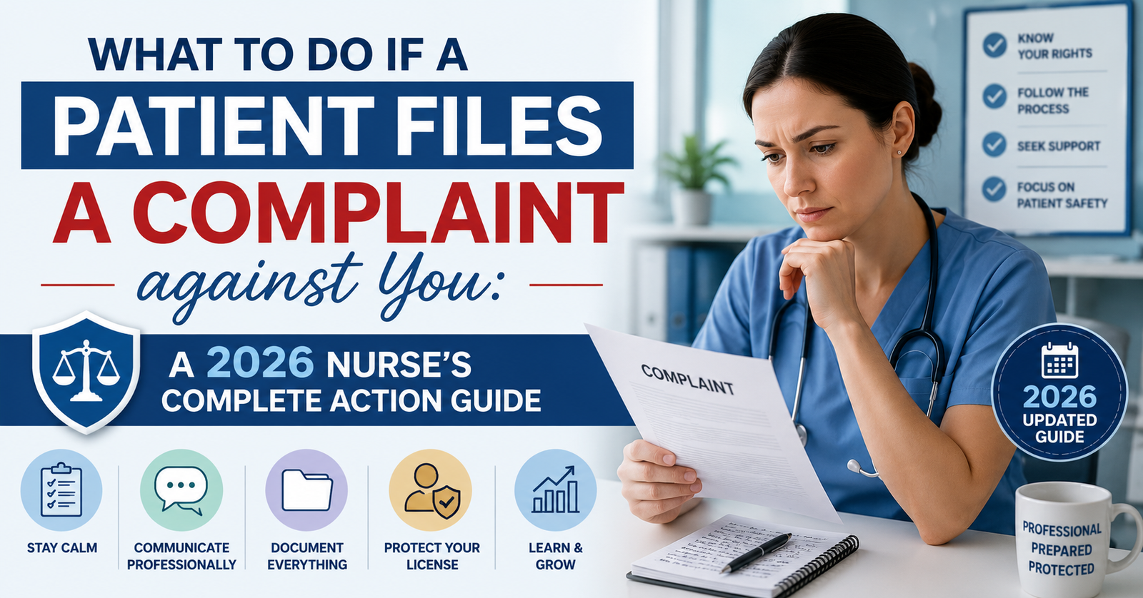 Learn What to Do If a Patient Files a Complaint against You: A 2026 Nurse's Complete Action Guide.