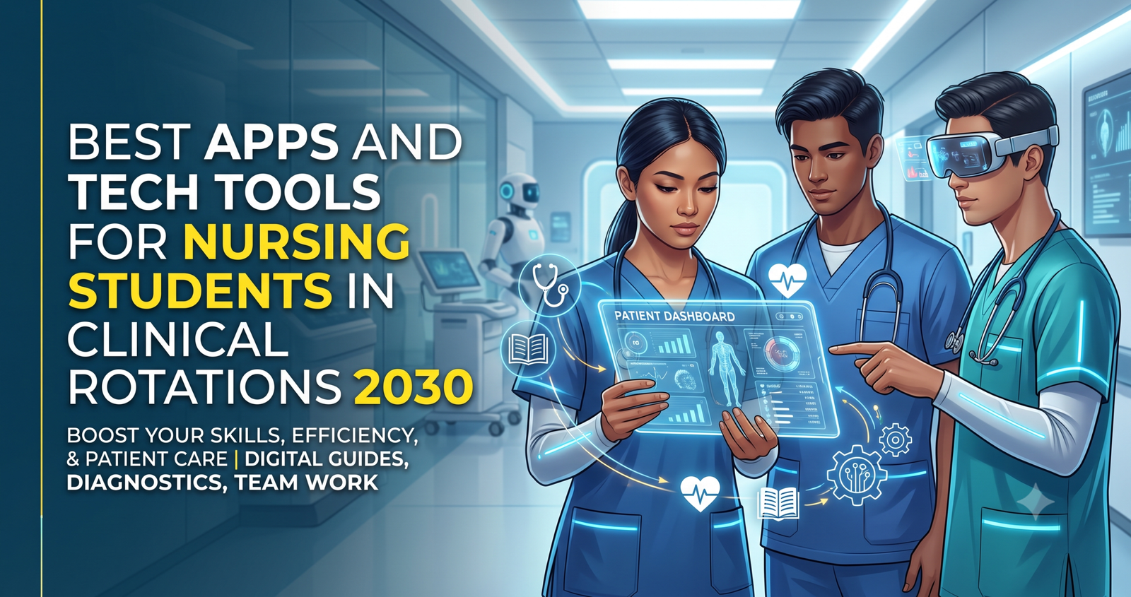 Discover Best Apps and Tech Tools for Nursing Students in Clinical Rotations 2030.