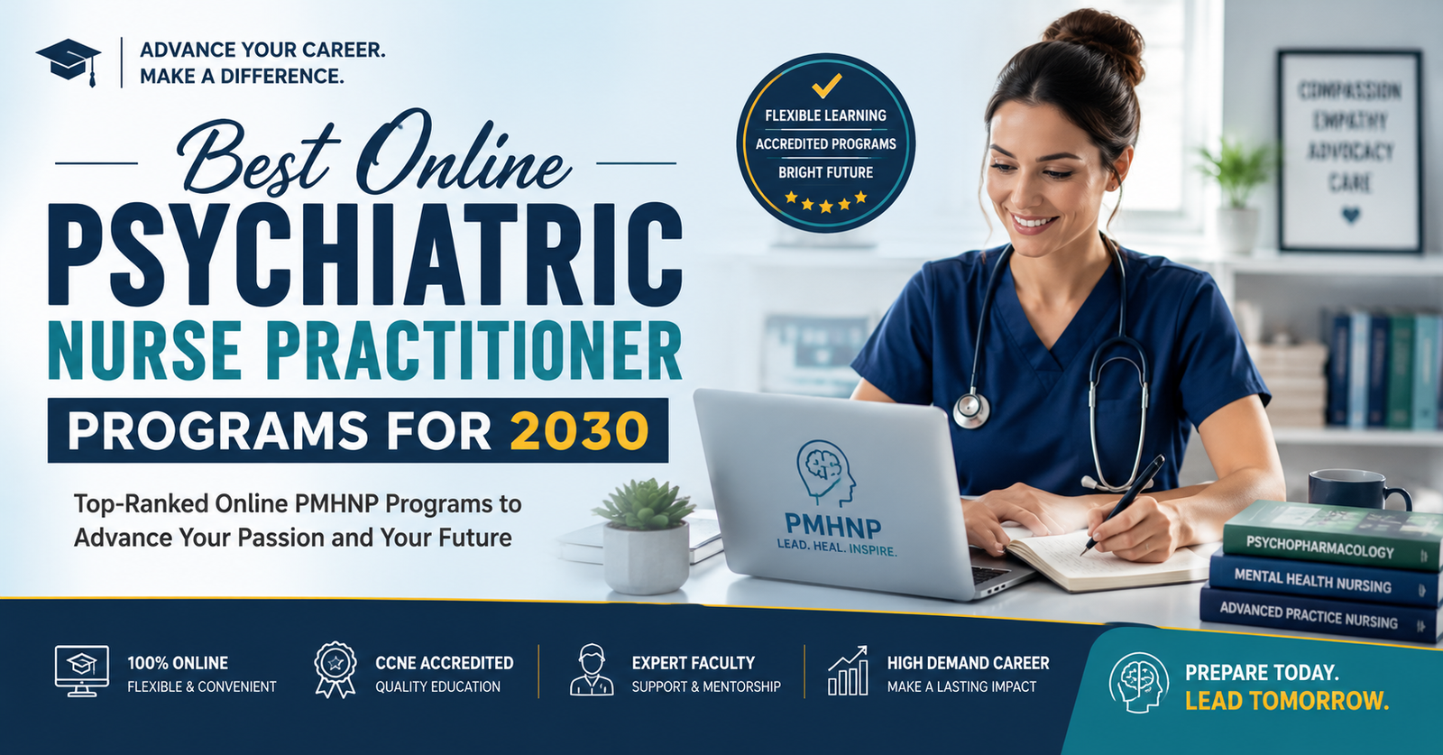 Searching for the Best Online Psychiatric Nurse Practitioner Programs for 2030.