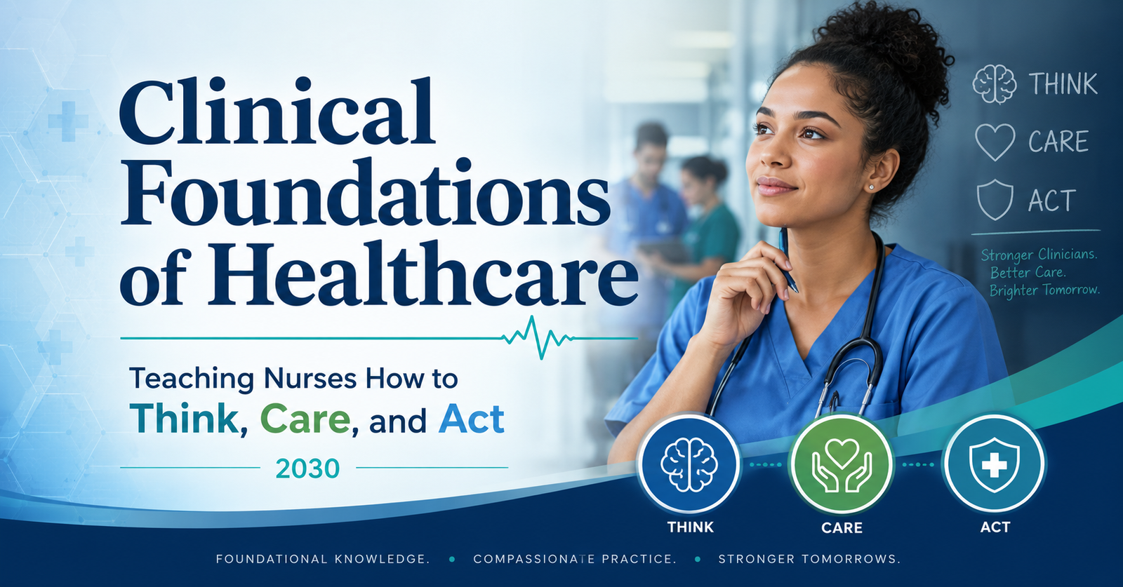 Explore The Clinical Foundations of Healthcare: Teaching Nurses How to Think, Care, and Act.