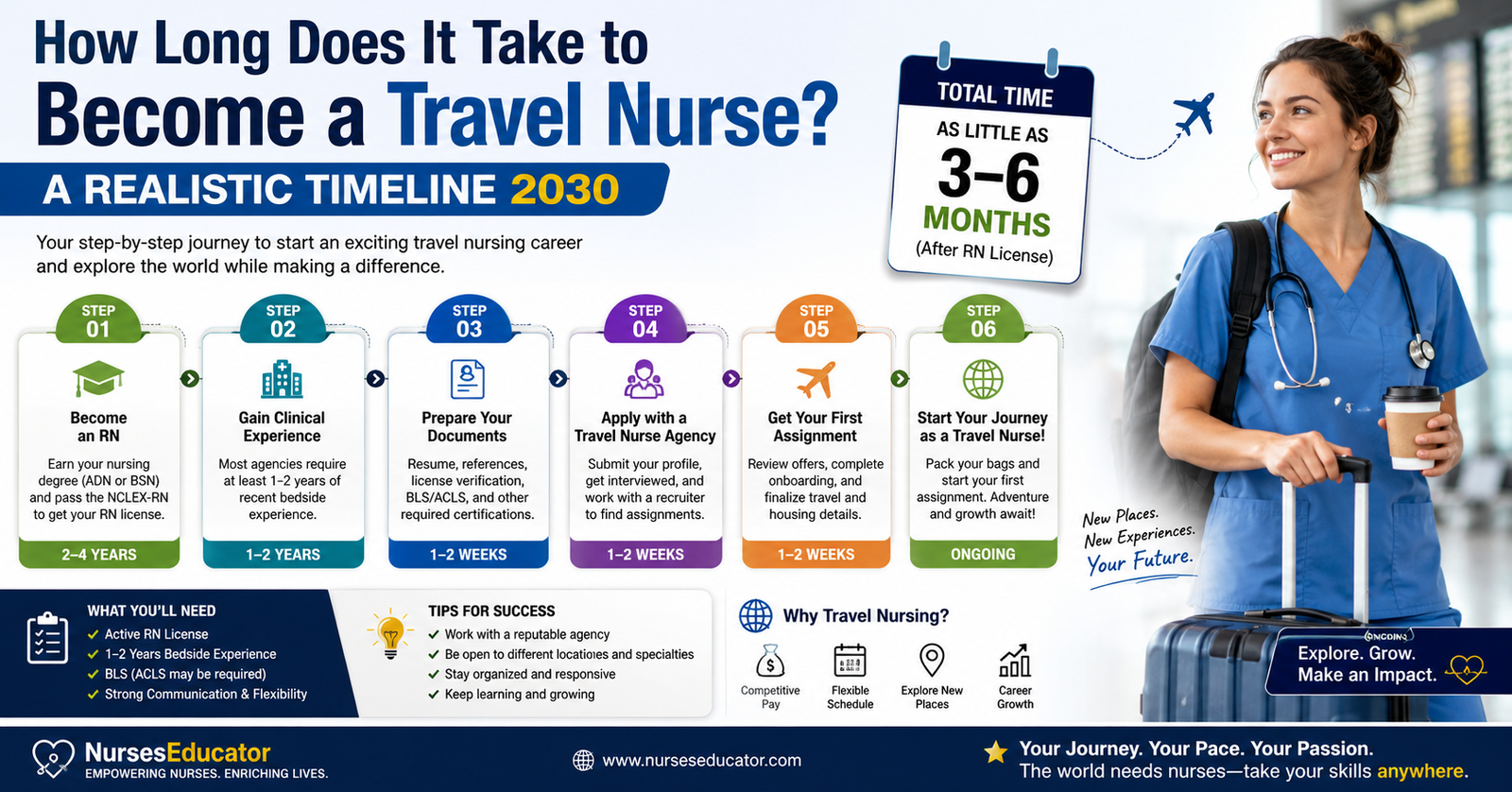 Wondering How Long Does It Take to Become a Travel Nurse? A Realistic Timeline 2030.