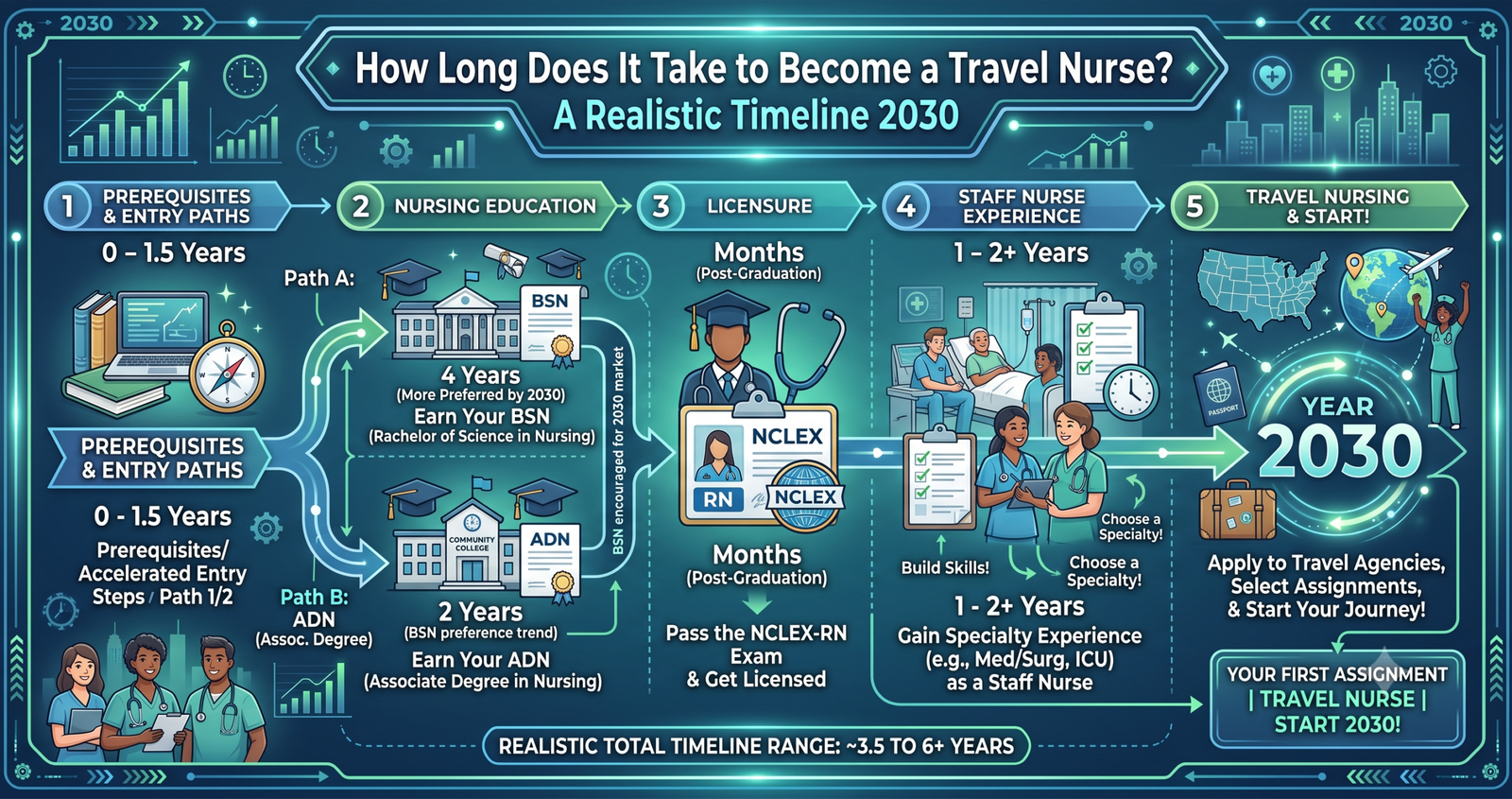 Wondering How Long Does It Take to Become a Travel Nurse? A Realistic Timeline 2030.
