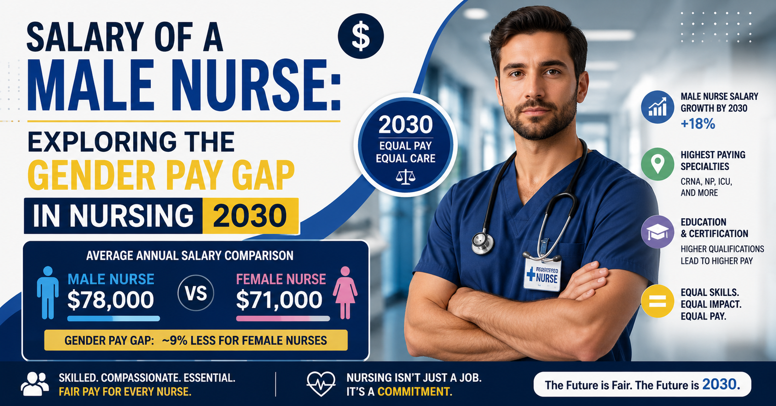 Explore the Salary of a Male Nurse: Exploring the Gender Pay Gap in Nursing.