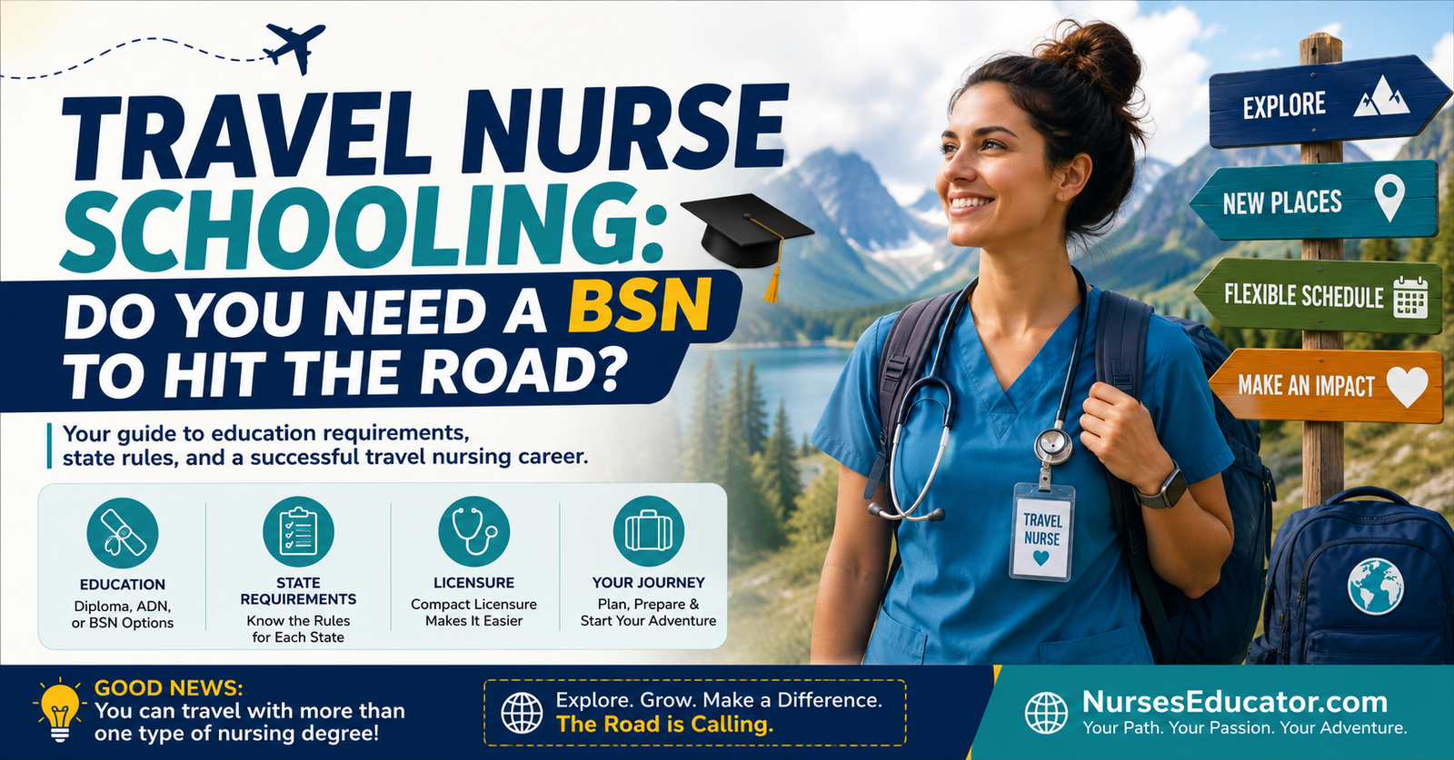 Wondering approximately Travel Nurse Schooling: Do You Need a BSN to Hit the Road?