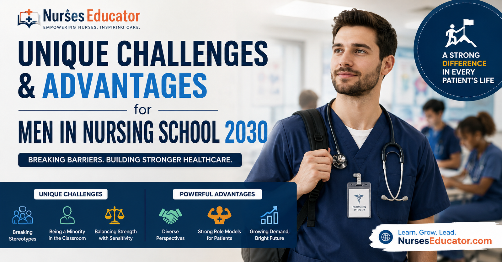 A near have a take a observe Unique Challenges and Advantages for Men in Nursing School.