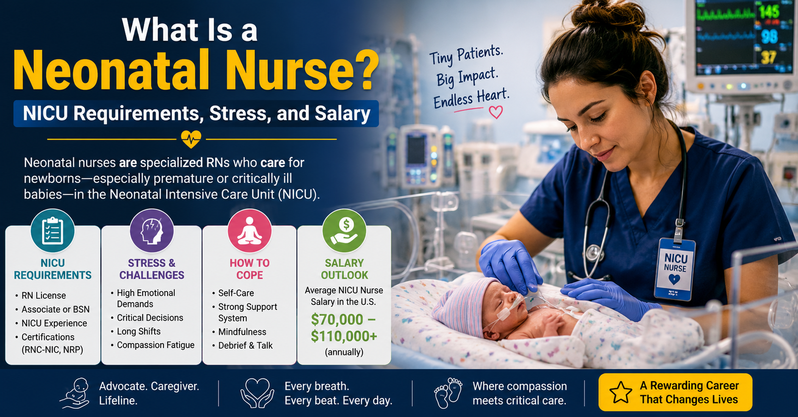 Wondering What Is a Neonatal Nurse? NICU Requirements, Stress, and Salary.