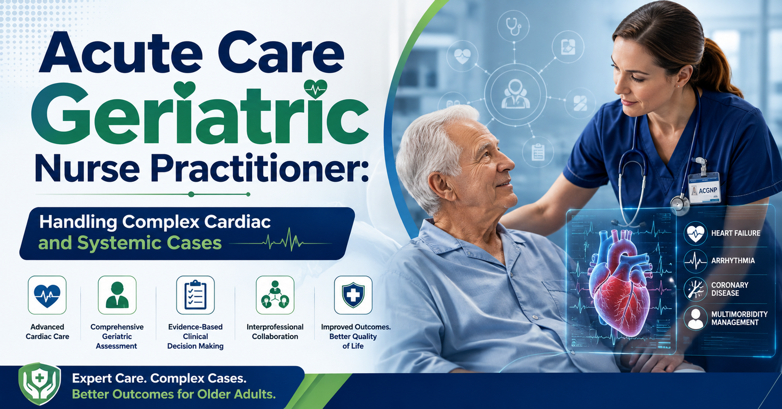 Discover how an Acute Care Geriatric Nurse Practitioner: Handling Complex Cardiac and Systemic Cases.
