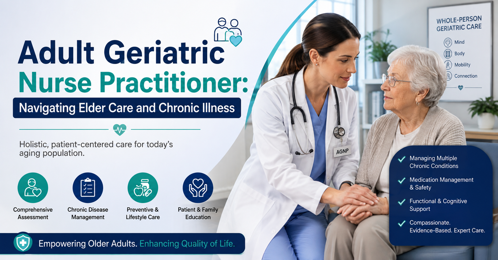 Discover the Adult Geriatric Nurse Practitioner: Navigating Elder Care and Chronic Illness.
