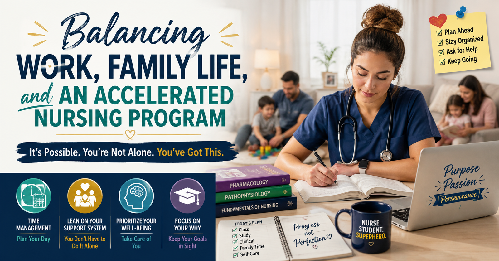 Struggling Balance Work, Family Life, and an Accelerated Nursing Program.
