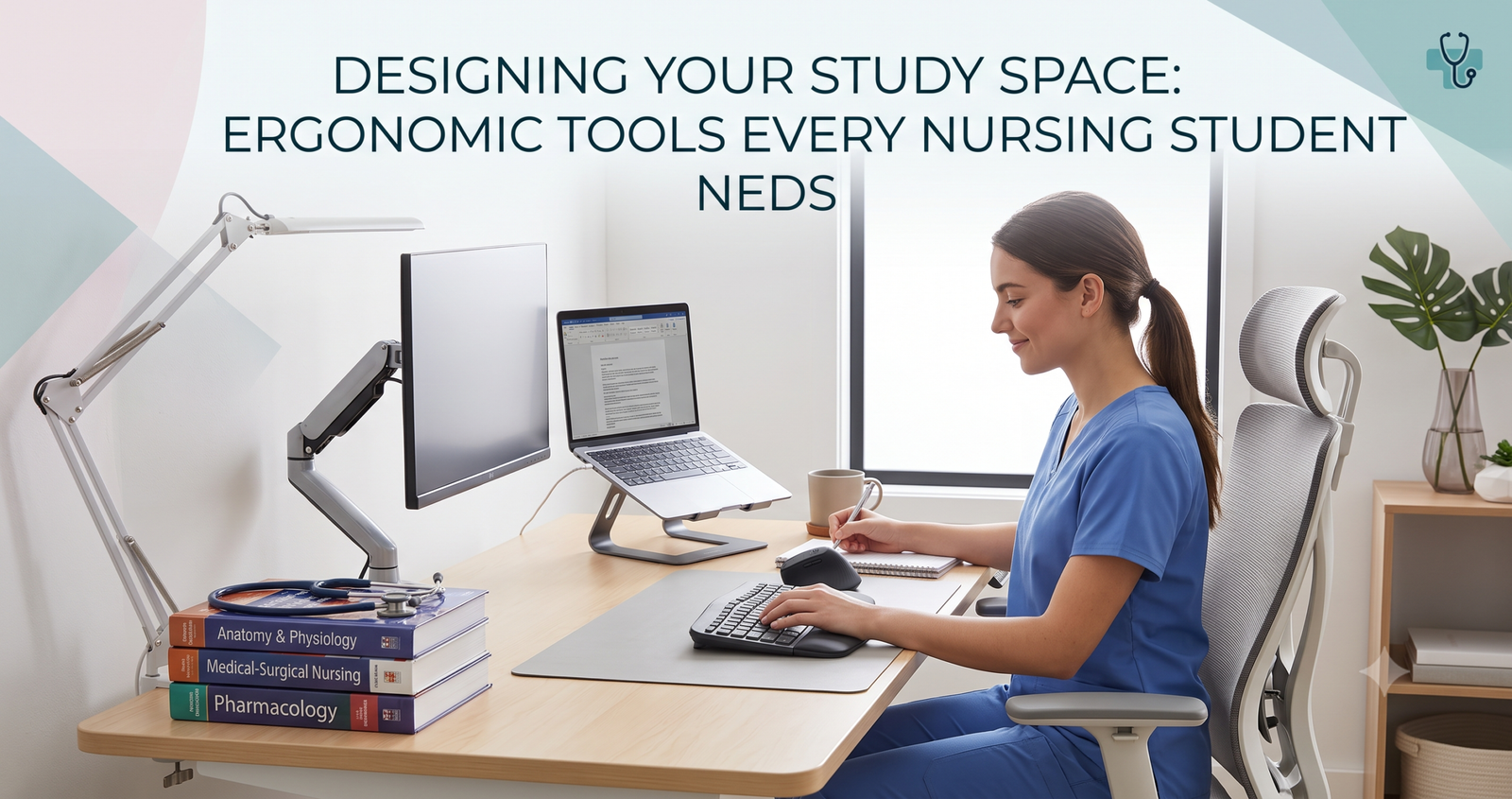 Discover Designing Your Study Space: Ergonomic Tools Every Nursing Student Needs.