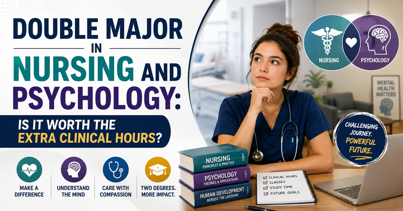 Considering a Double Major in Nursing and Psychology: Is It Worth the Extra Clinical Hours?