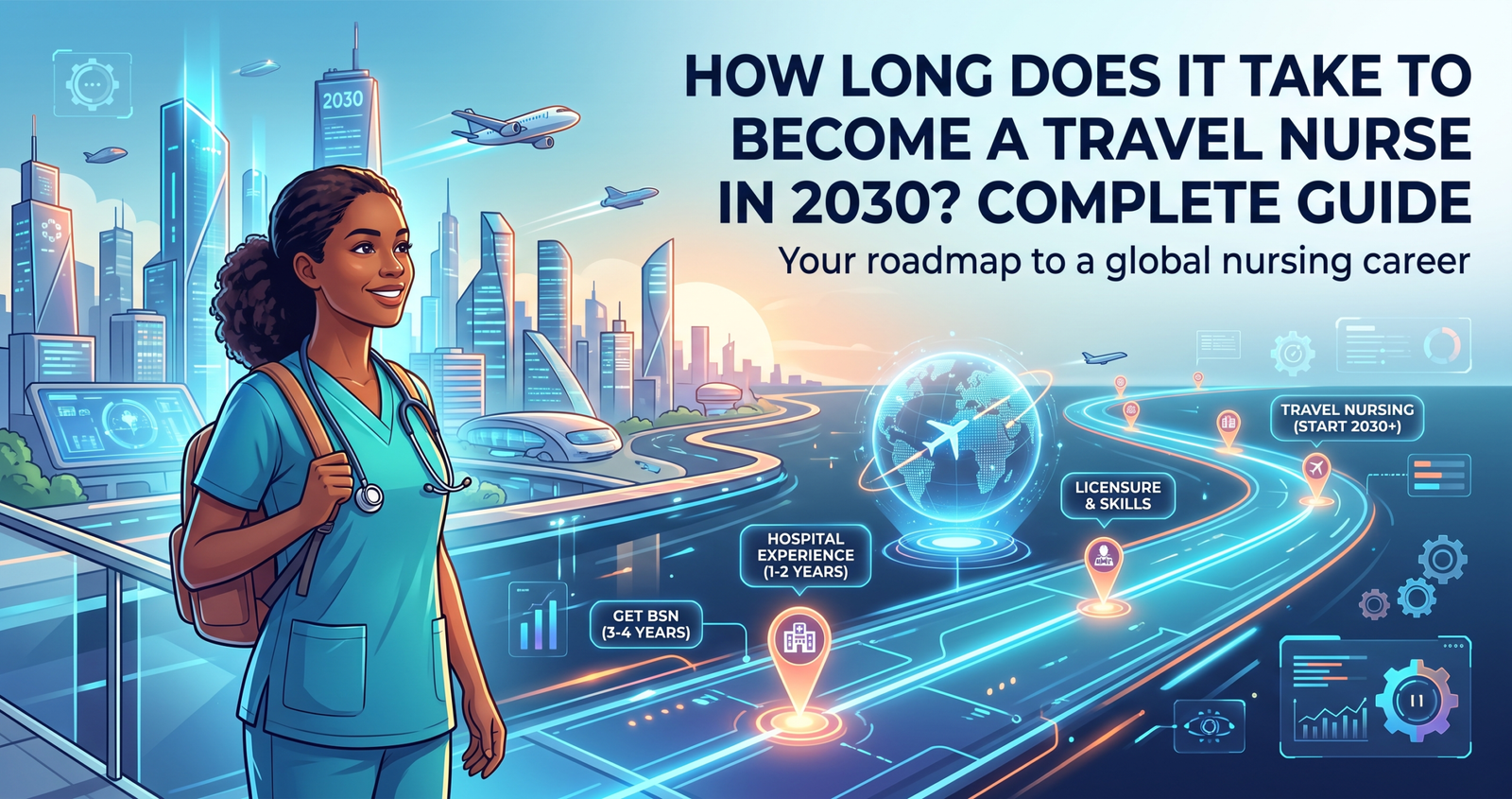 Explore How Long Does It Take to Become a Travel Nurse in 2030? Complete Guide.