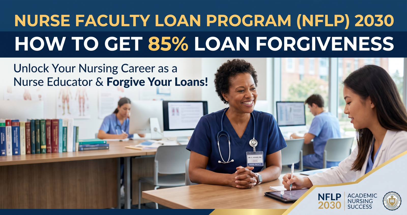 Learn how the Nurse Faculty Loan Program NFLP 2030: How to Get 85% Loan Forgiveness.