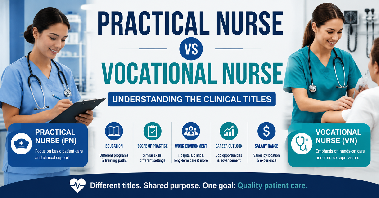 Explore Practical Nurse vs Vocational Nurse: Understanding the Clinical Titles.
