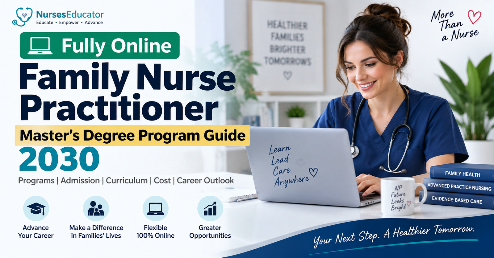 Compare Fully Online Family Nurse Practitioner Master's Degree Program Guide 2030.