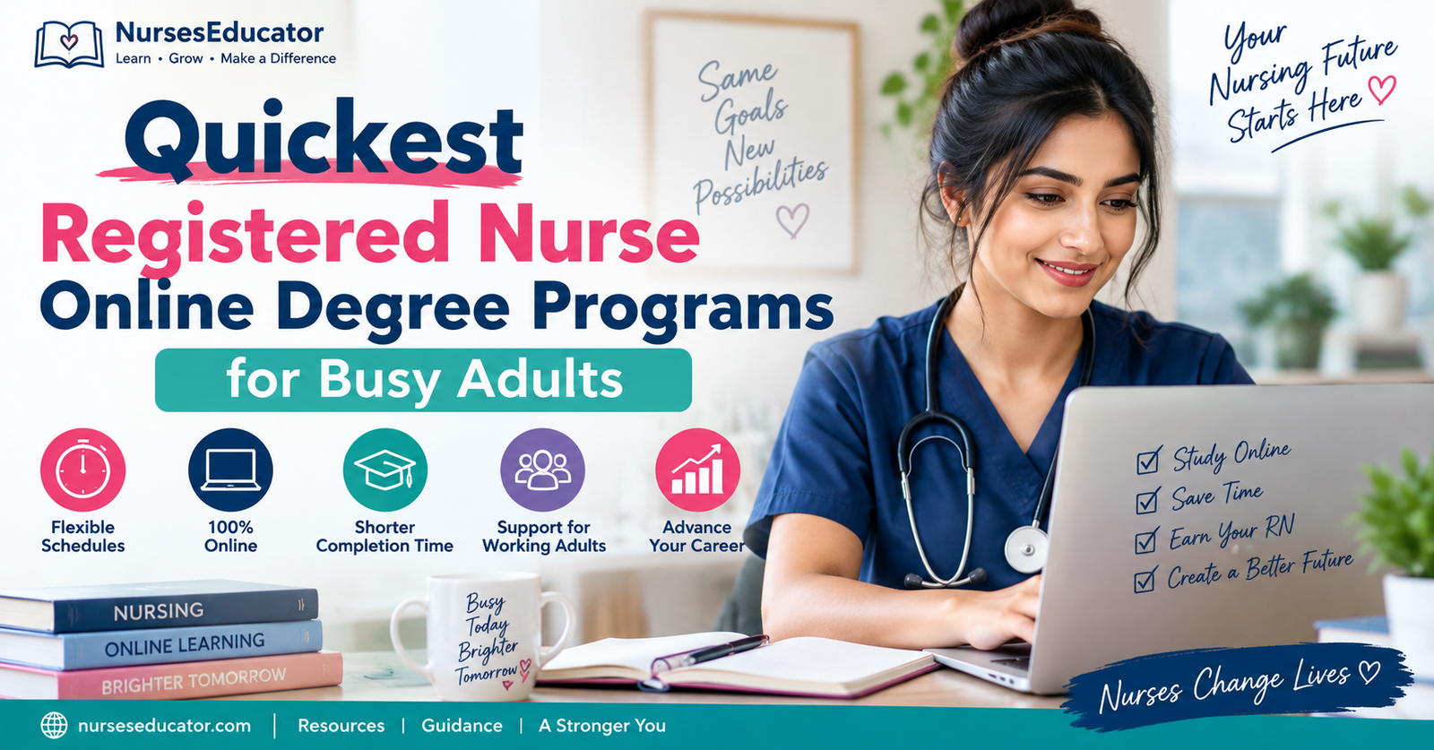 Discover Quickest Registered Nurse Online Degree Programs for Busy Adults.