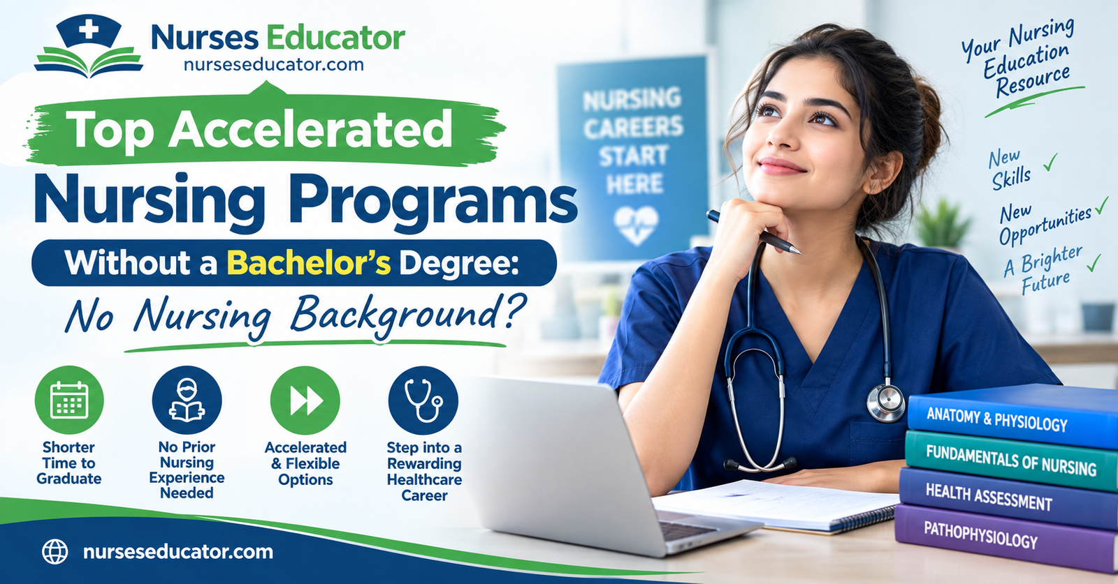Discover No Nursing Background? Top Accelerated Nursing Programs Without a bachelor’s degree.