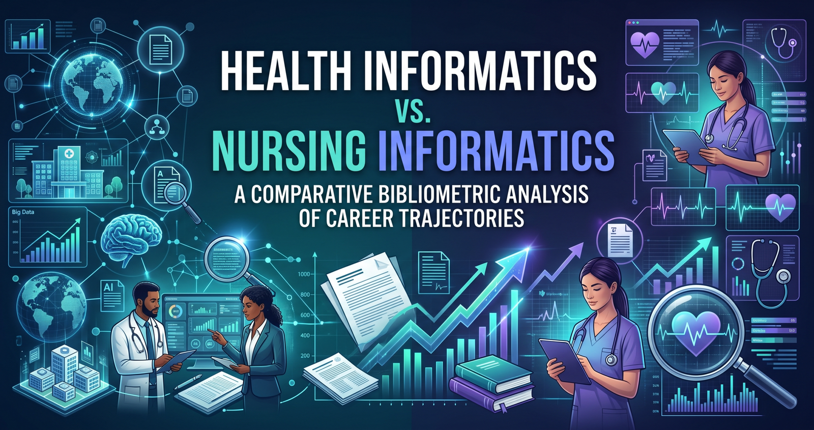 Explore Health Informatics vs Nursing Informatics: A Comparative Bibliometric Analysis of Career Trajectories.