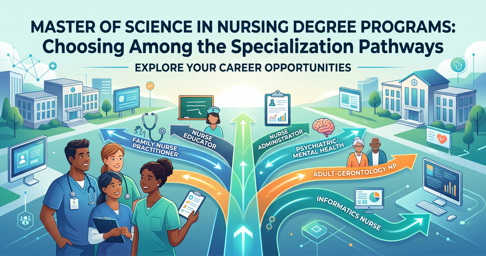 Compare Master of Science in Nursing Degree Programs: Choosing Among the Specialization Pathways.