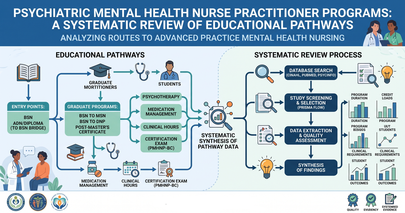 Compare Psychiatric Mental Health Nurse Practitioner Programs: A Systematic Review of Educational Pathways.